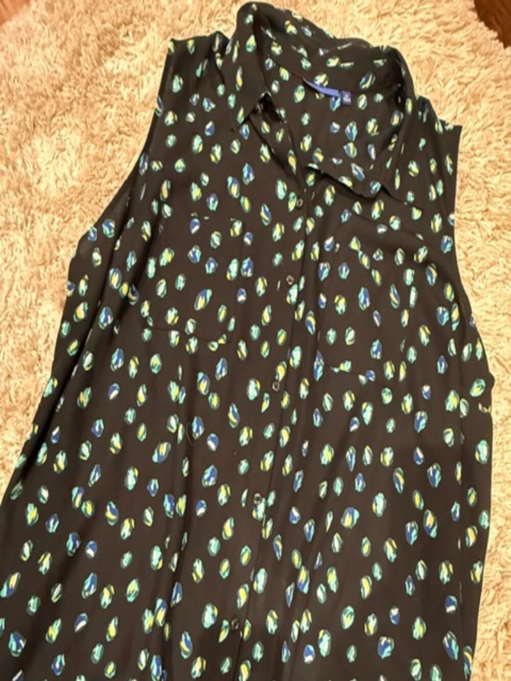 (4 for $20) Apt. 9 Sleeveless Print Blouse - 2x - Like New